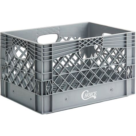 gucci milk crates|Choice 24 Qt. Gray Rectangular Milk Crate .